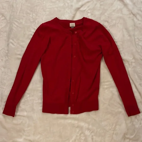 a new day Sweaters A New Day Red Cardigan Size Xs Poshmark